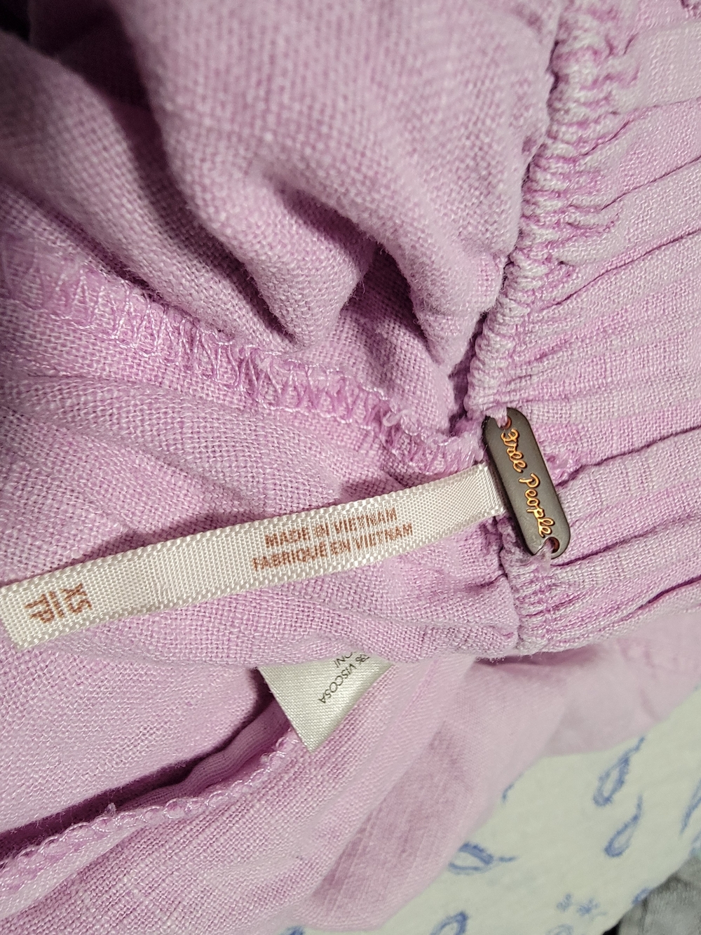Free People Lilac Smocked-Waist Women’s Top
